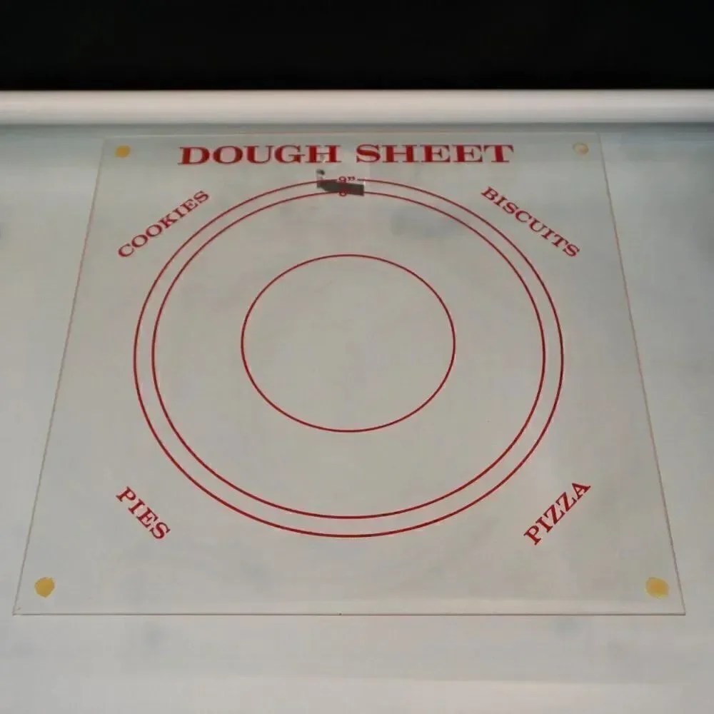 Clear Vinyl Rolling Mat Pastry Baking Pizza Dough Sheet Pie Cookies Measuring